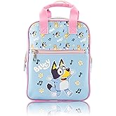 Fast Forward Bluey Mini Backpack for Kids & Adults | 10" PU Leather Bluey Backpack Purse Featuring Bluey | Toddler Travel Bag, Small Backpack Bookbag for School, Travel, or Everyday Use | Ages 3+