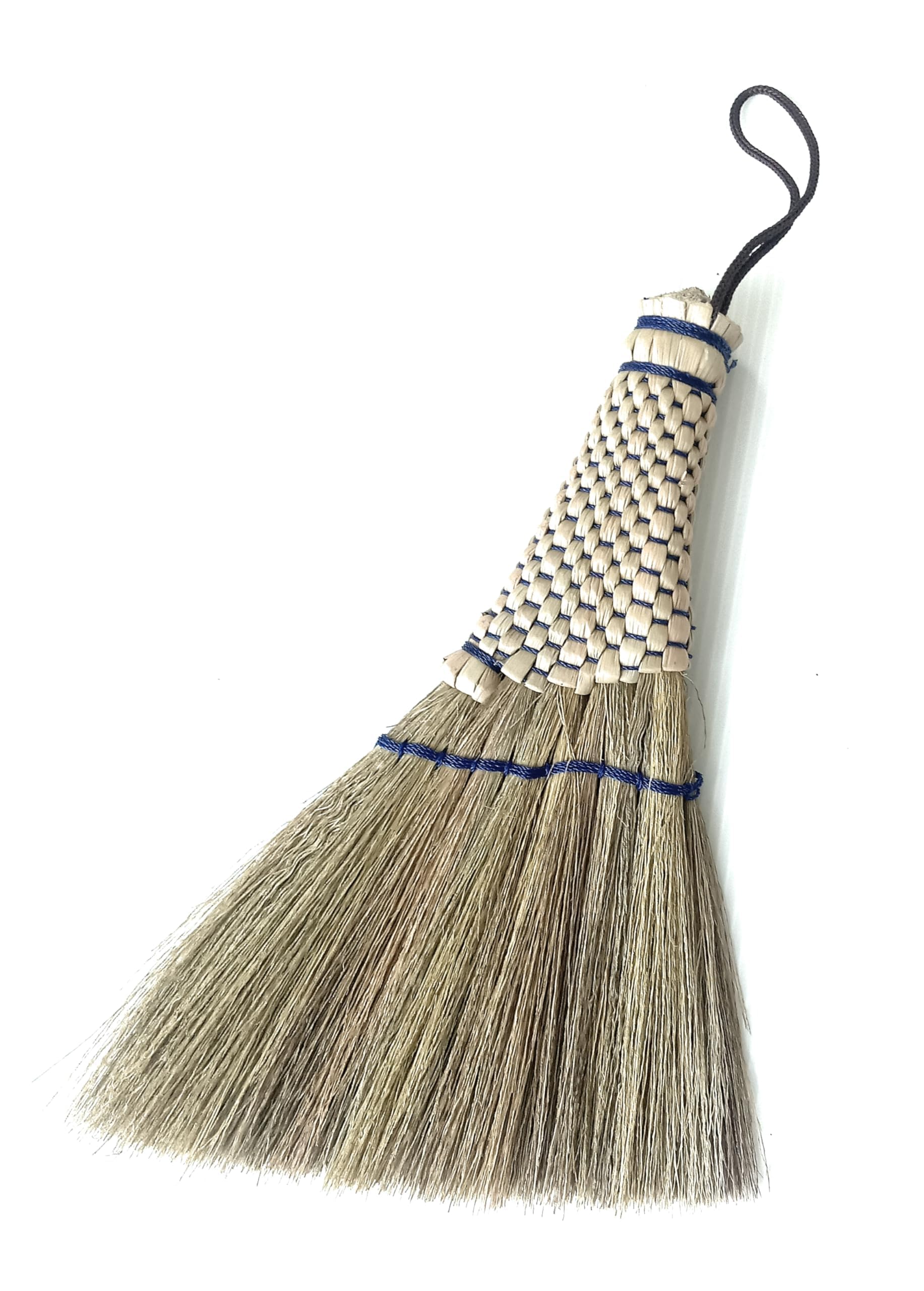 Photo 1 of SN SKENNOVA Handcrafted Small Turkey Wing Whisk Broom - Kong Grass & Bamboo Handle - Whisks Away Dust & Debris - Flagged Bristle with Hanging Loop - Perfect for Car, Laptop, Indoor & Outdoor - 9 Inch