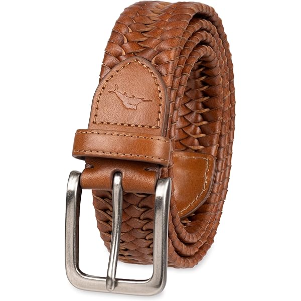 Johnston & Murphy Brown Leather Braid Belt Leather Trim 5 Holes Size 42 Johnston & Murphy | Accessories | Johnston Murphy Brown  main image 4