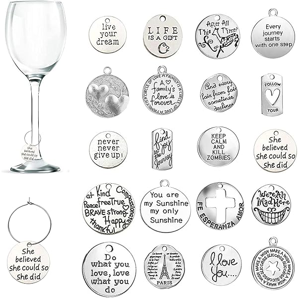 Lot De 50 Breloques En Acrylique Pour Verres à Vin - Rondes, 30 Mm, Vierges - Avec Anneaux En Laiton Pour Mariage, Banquet, Fêtes