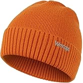 Wmcaps Beanie Kintted Hats for Men Women, Soft Warm Unique Material Winter Stocking Skull Cap with Reflective Logo