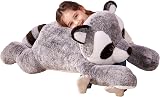 IKASA Large Raccoon Stuffed Animal Plush 78cm Giant Hugging Pillow Toy