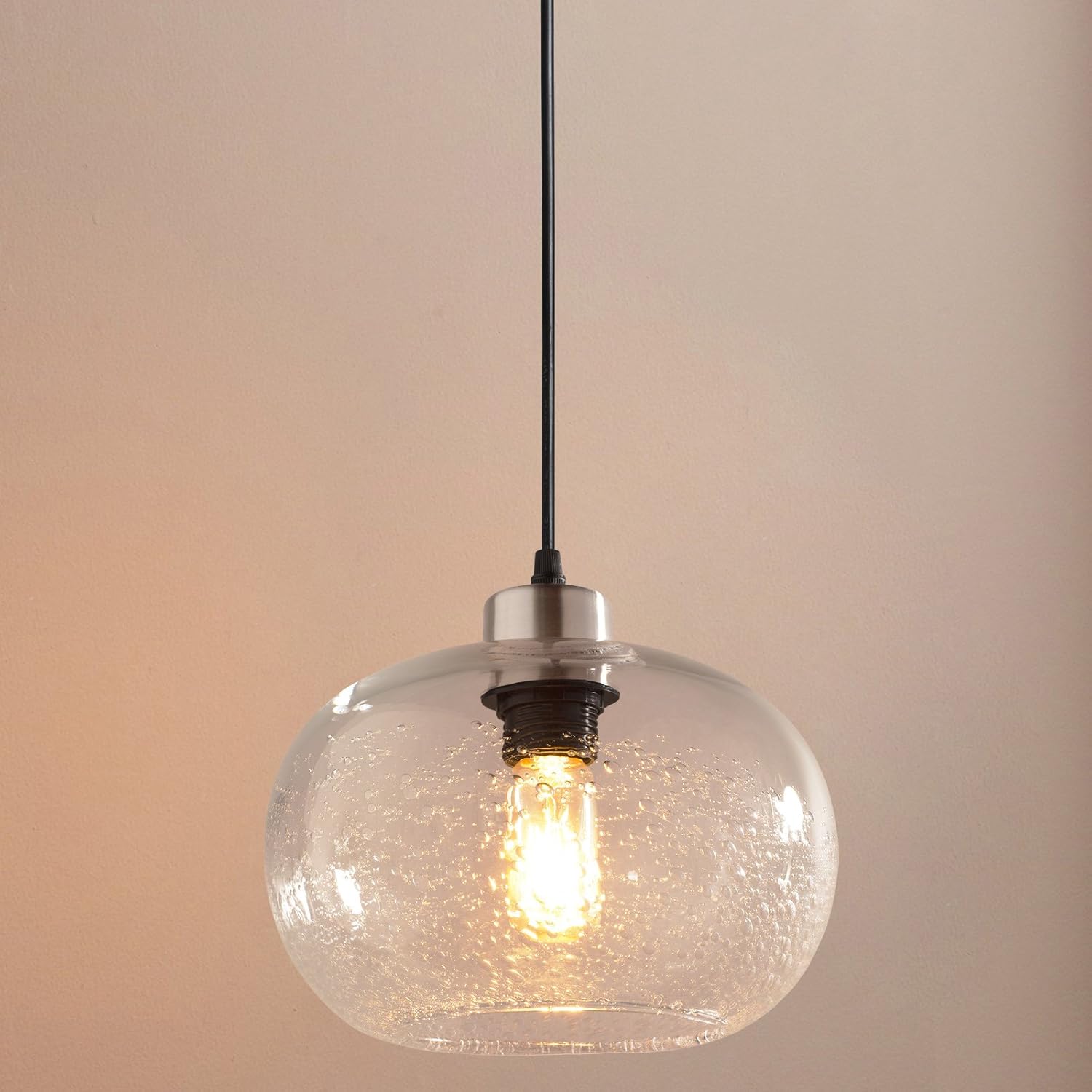 Best Seeded Glass Pendant Lighting