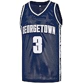 Men's #3 Georgetown Collegiate Athletic Embroidered Retro Basketball Jersey