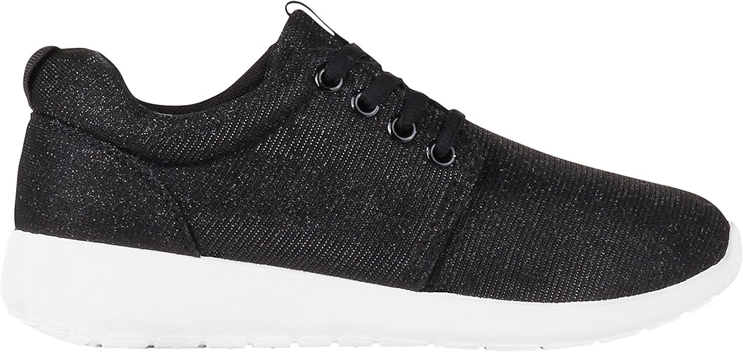 black shiny sneakers