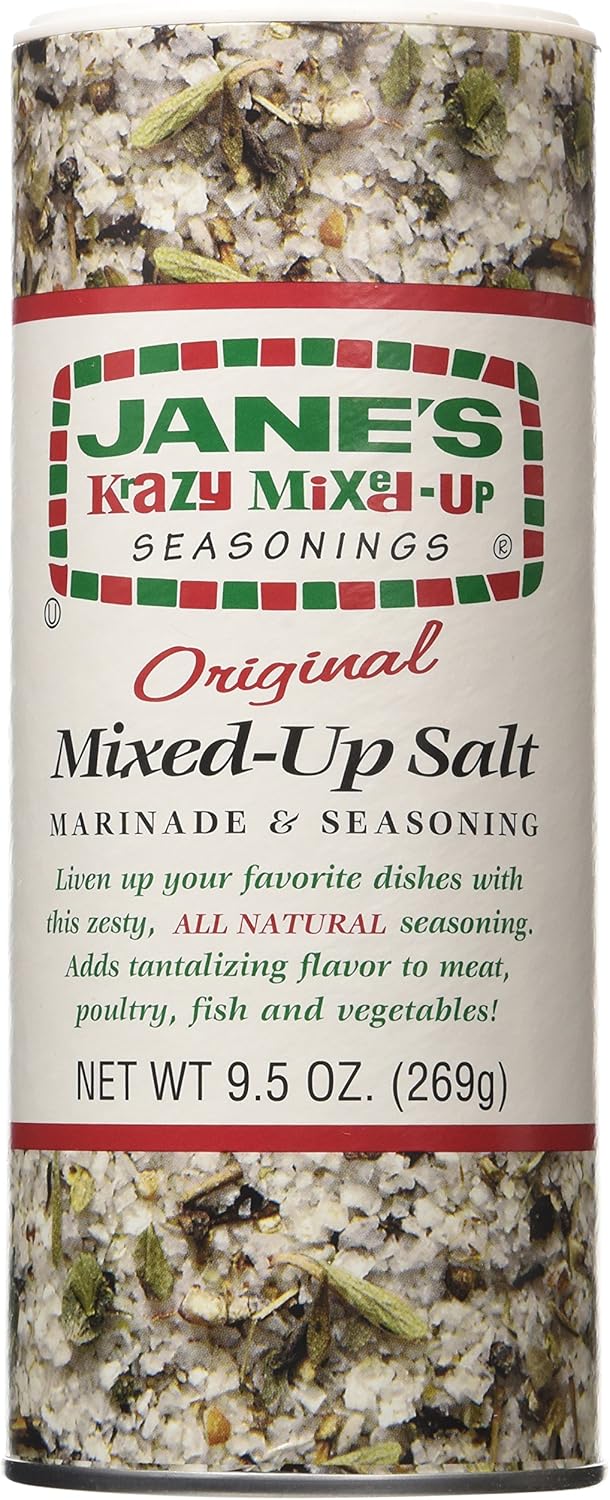 Jane's Krazy Mixed-Up Original Salt Blend 9.5 oz (Pack of 2) : Flavored Salts : Grocery & Gourmet Food
