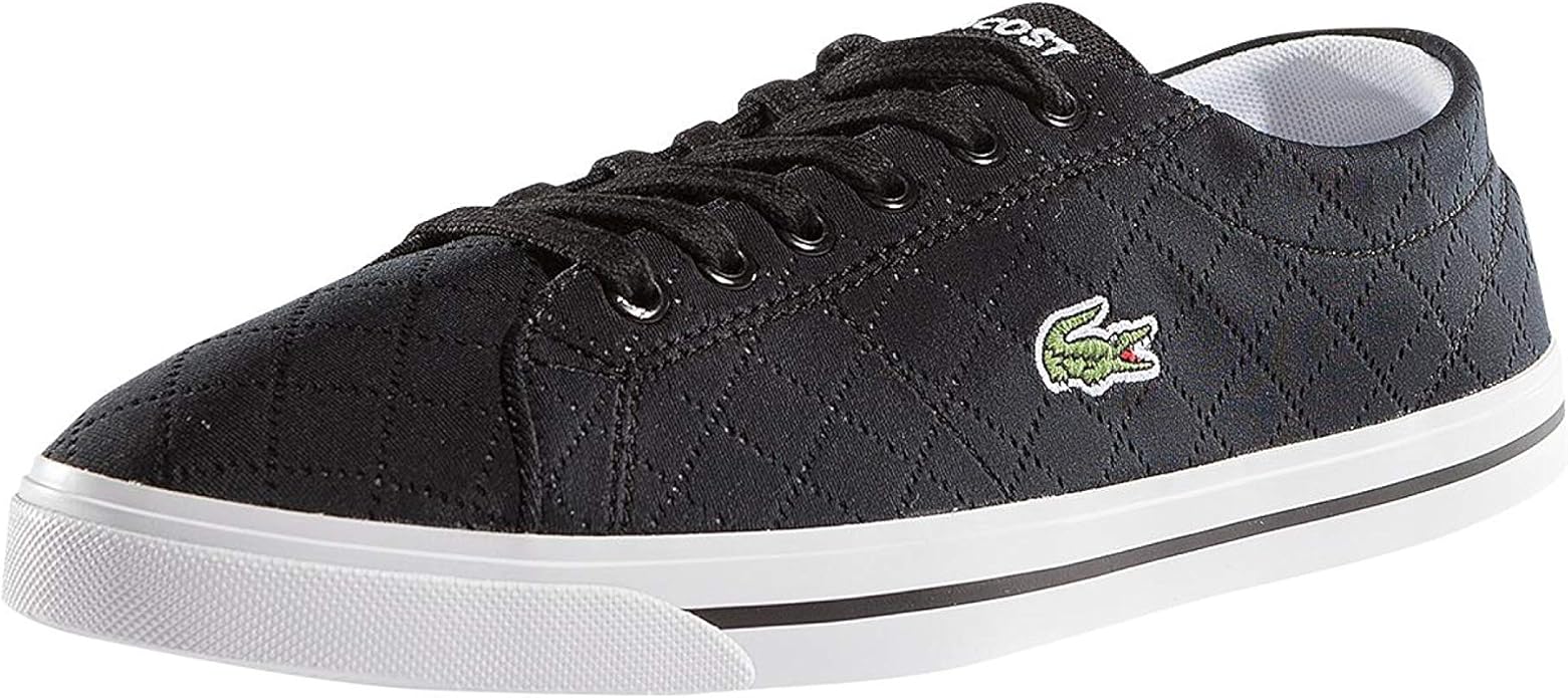 lacoste womens riberac leather trainers