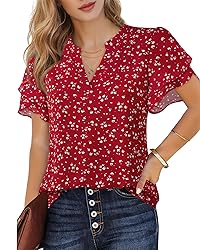 Lotusmile Ladies Blouses and Tops - Dressy, Casual