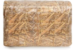 VICAMB 1.3 LB Natural Wheat Straw Garden Dry Straw Decorative Straw Bale for Animal Bedding, Garden Mulch, Compost, Fertilizer, Grass Cover