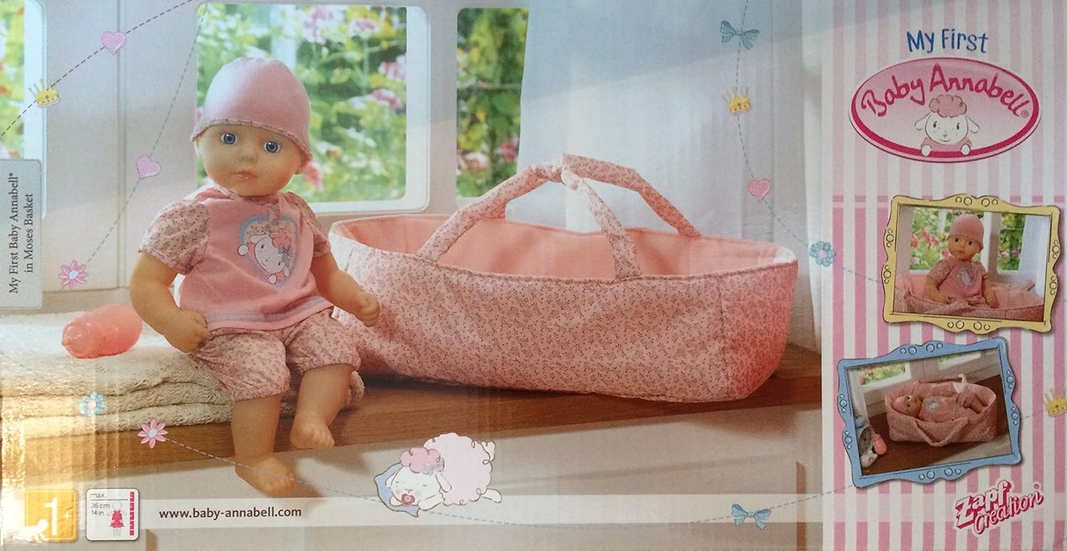 baby annabell moses basket