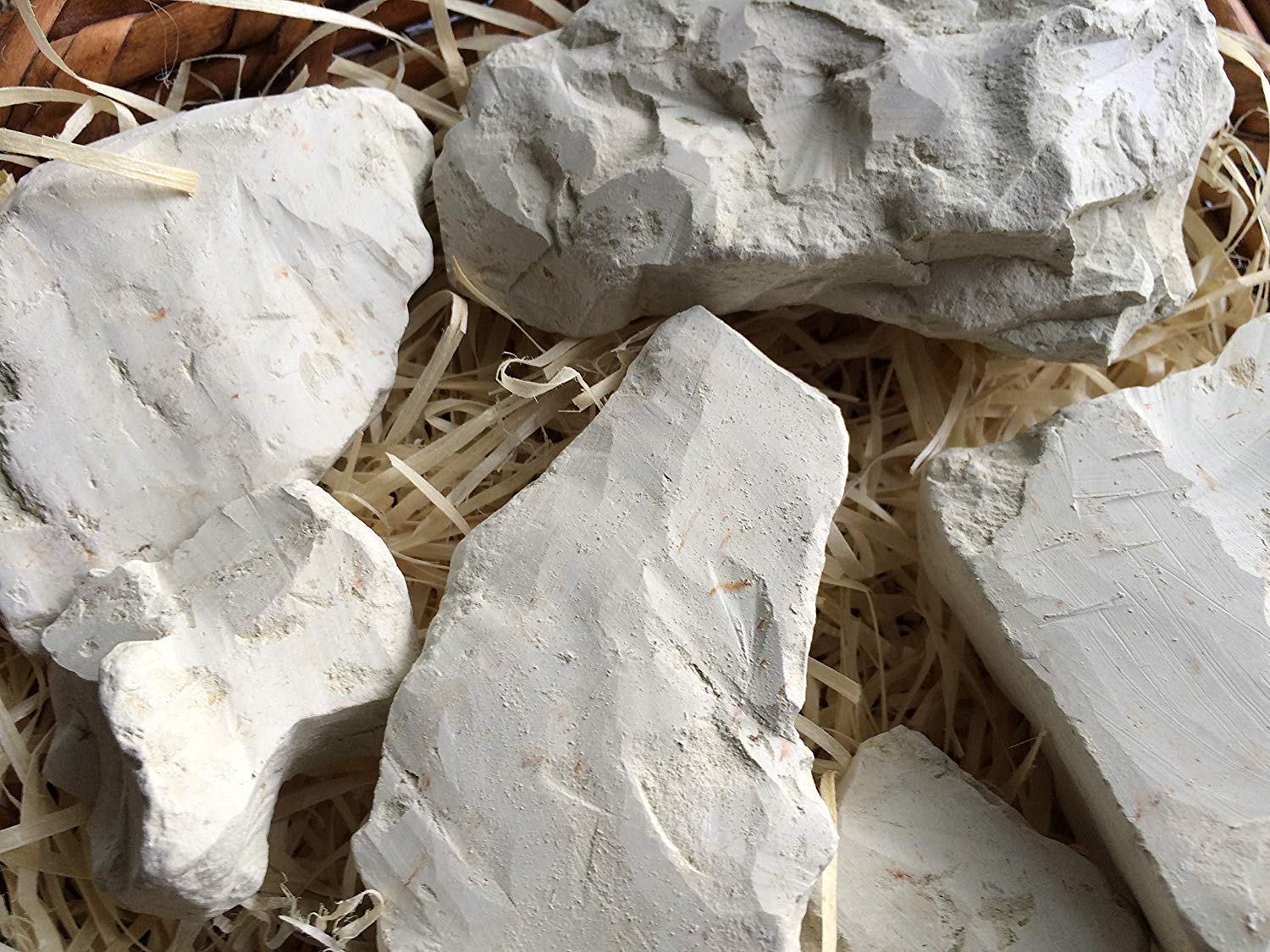 GREEN clay chunks natural for eating (food), 4 oz (110 g)