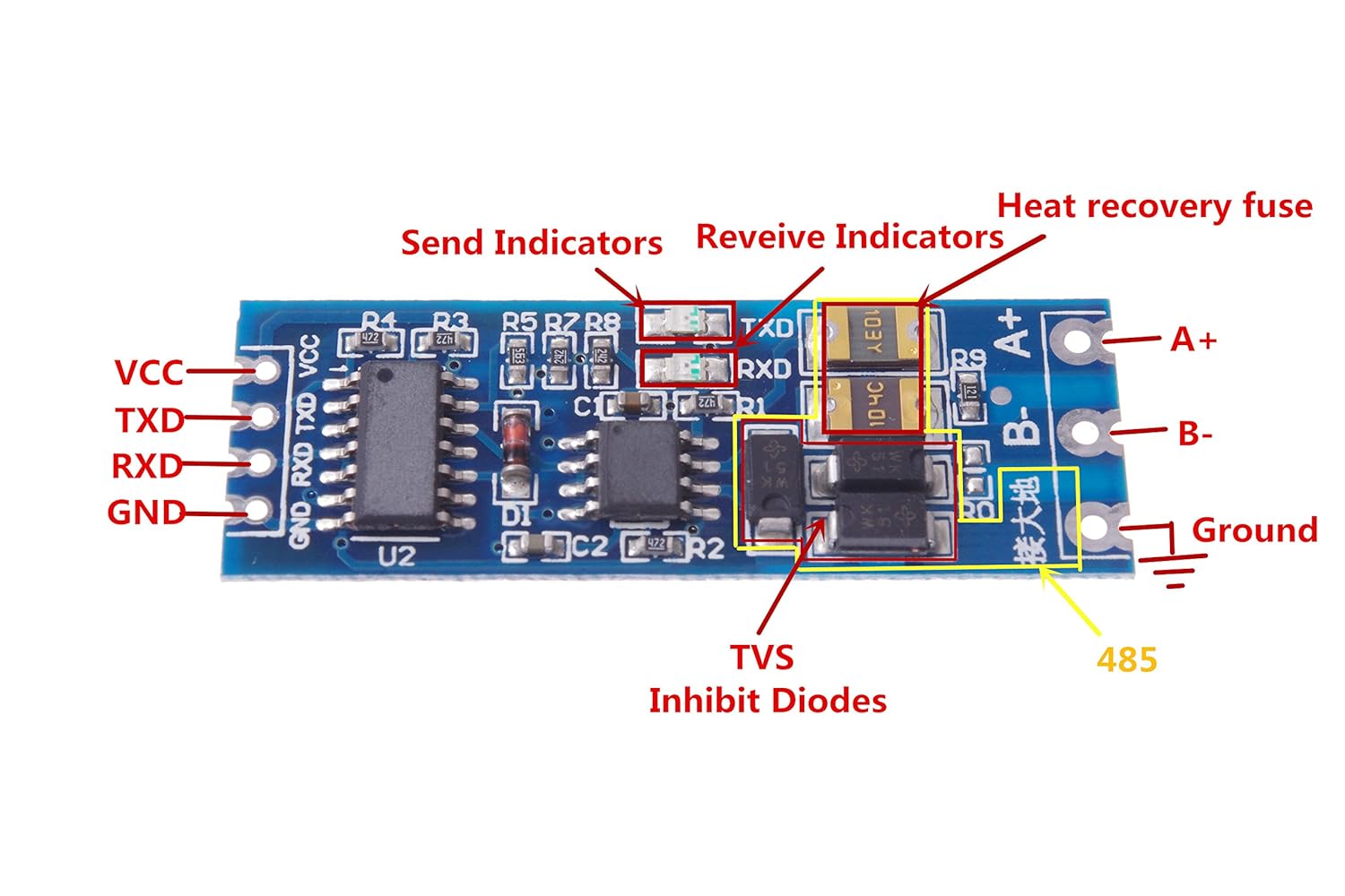 Amazon.com: SMAKN® SCM TTL to RS485 Adapter 485 to Serial Port UART Level  Converter Module 3.3V 5V: Computers & Accessories