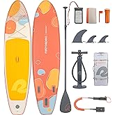 Retrospec Weekender Inflatable Stand Up Paddle Board Includes Paddle, Pump, and Accessories 10’6” Lightweight iSUP, Puncture Resistant Inflatable Paddle Board for Adults