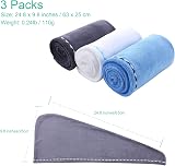 ROSSHINE Microfiber Hair Towel Wrap 3 Pack 65x25 cm Turban Quick Dry view 6