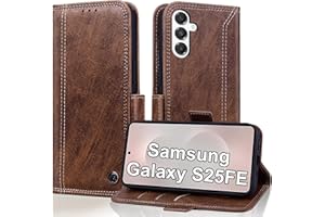 Aimigel Wallet Case for Samsung Galaxy S25 FE 5G with RFID Blocking Credit Card Holder, PU Leather Folio Flip Kickstand Prote