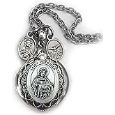 St. Veronica Locket Necklace, Patron Saint Confirmation Gift, Catholic Devotion Jewelry Gift