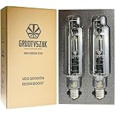 Metal Halide 1000W E39 6000K MH 1000 Watts Grow Light Bulb 1450μmol High PAR 95000 Lumens 40% Rich Blue and Violet Spectrums 