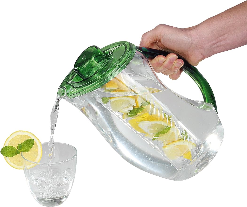 Kitchen Artist Carafe avec Infuseur à fruits carafe en acrylique avec