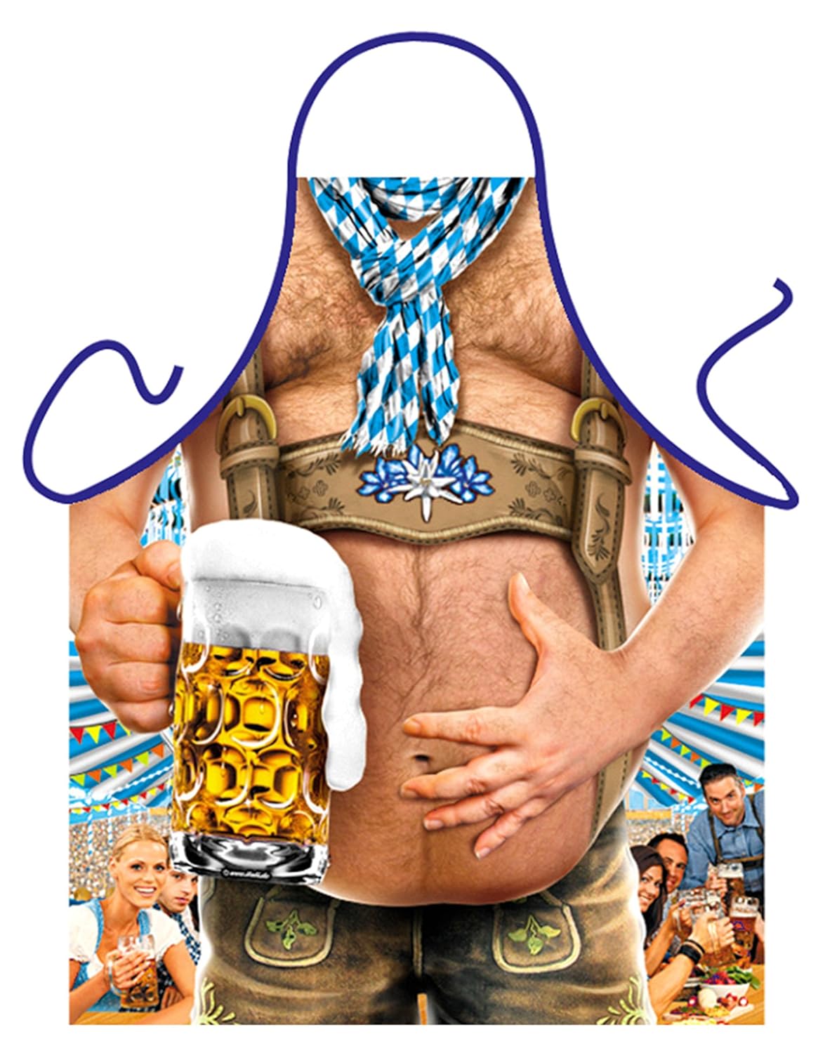 Fesche witzige Themenschürze (nicht nur) für Trinkfeste Bierbauch mit