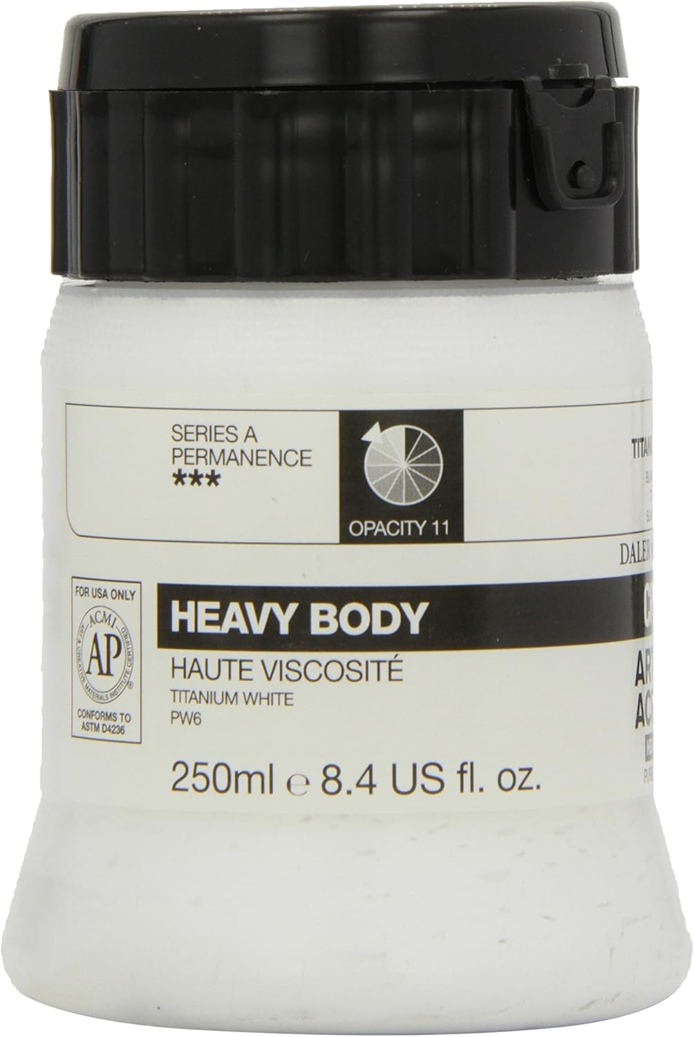 Daler-Rowney Cryla Acrylic 250 ml Titanium White, Professional Artists, 350 ml (Pack of 1) - Image 5