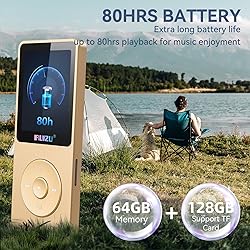 RUIZU 64GB MP3 Player with Bluetooth 5.3, Portable