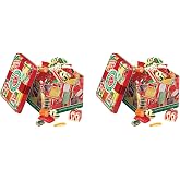 Hammond's Candies - Old Fashioned Christmas Holiday Classics Mix Hard Candy in Decorative Tin, Includes Assorted Ribbon, Pillow, &amp; Hard Candies, Handcrafted in the USA