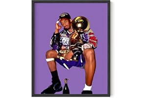 HAUS AND HUES Kobe Bryant Wall Art Kobe Art Kobe Wall Art Kobe Bryant Poster Posters Kobe Bryant Black Mamba Poster Kobe Bryant Memorabilia Basketball Print Individual (Black Framed) (16x20)