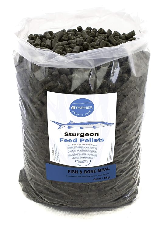STARMER aquatic feed 8mm / fish & bone/sturgeon pellets / 5kg Amazon