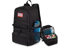 ATRIPACK Tactical Double Deck Cooler Backpack for Men,Large Lunch Backpack with 2 Compartment,Soft Cooler Bag