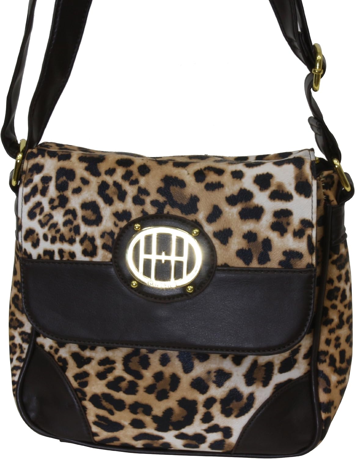 Damen Handtasche Pink Leopard Plüsch - Vintage Schultertasche Mit Kunstleder-Details