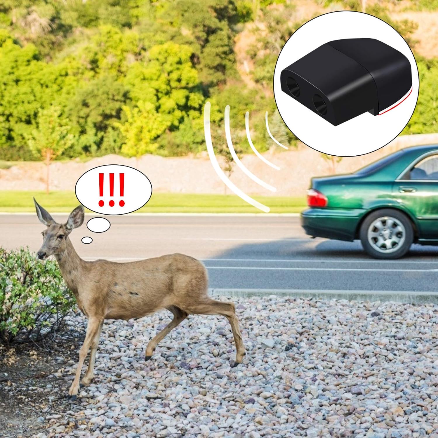 Animal Sonic Alert Car Safety Accessory - Deer Italia - Foto 11