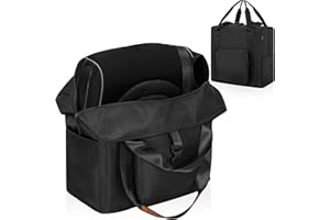 TORIBIO Backless Booster Car Seat Travel Bag, for Gb Pockit, Tote Bag Strollers Bags for Airplane Gate Check, Black