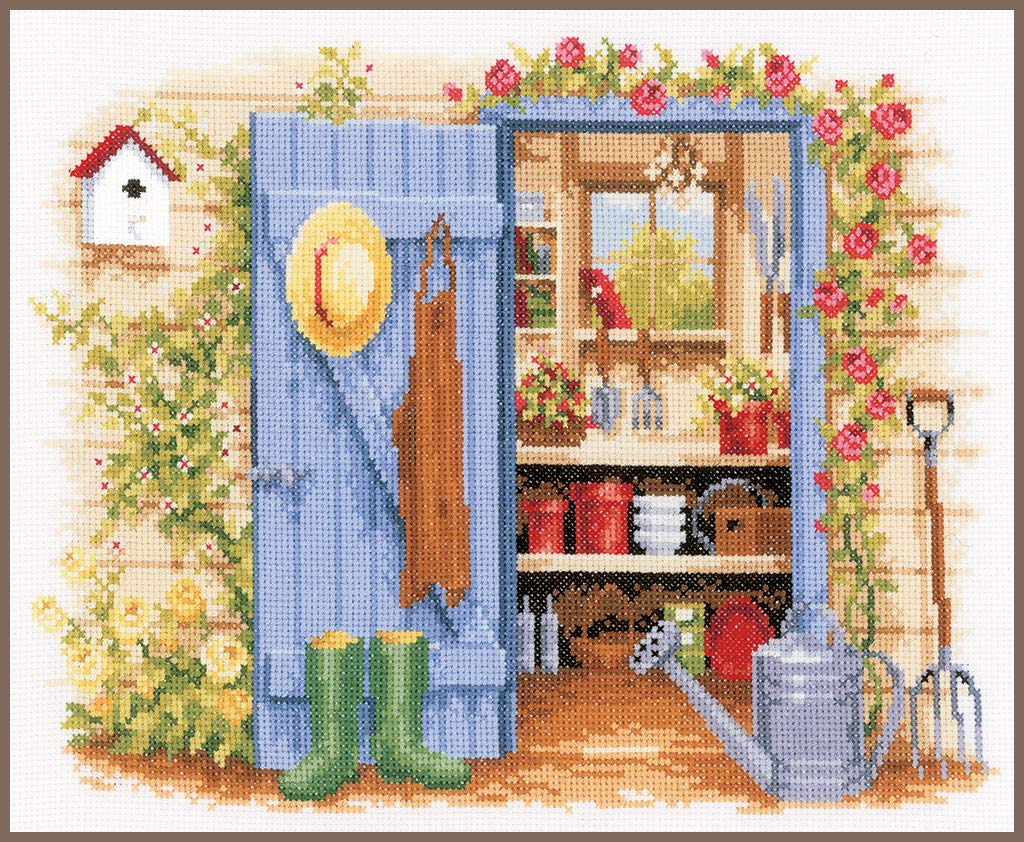 Vervaco Tool Shed Counted Cross Stitch Kit, Multi-Colour