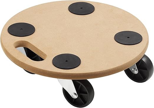 Metafranc Pflanzenroller Ø 350 mm - 150 kg Tragkraft - MDF-Platte - PP