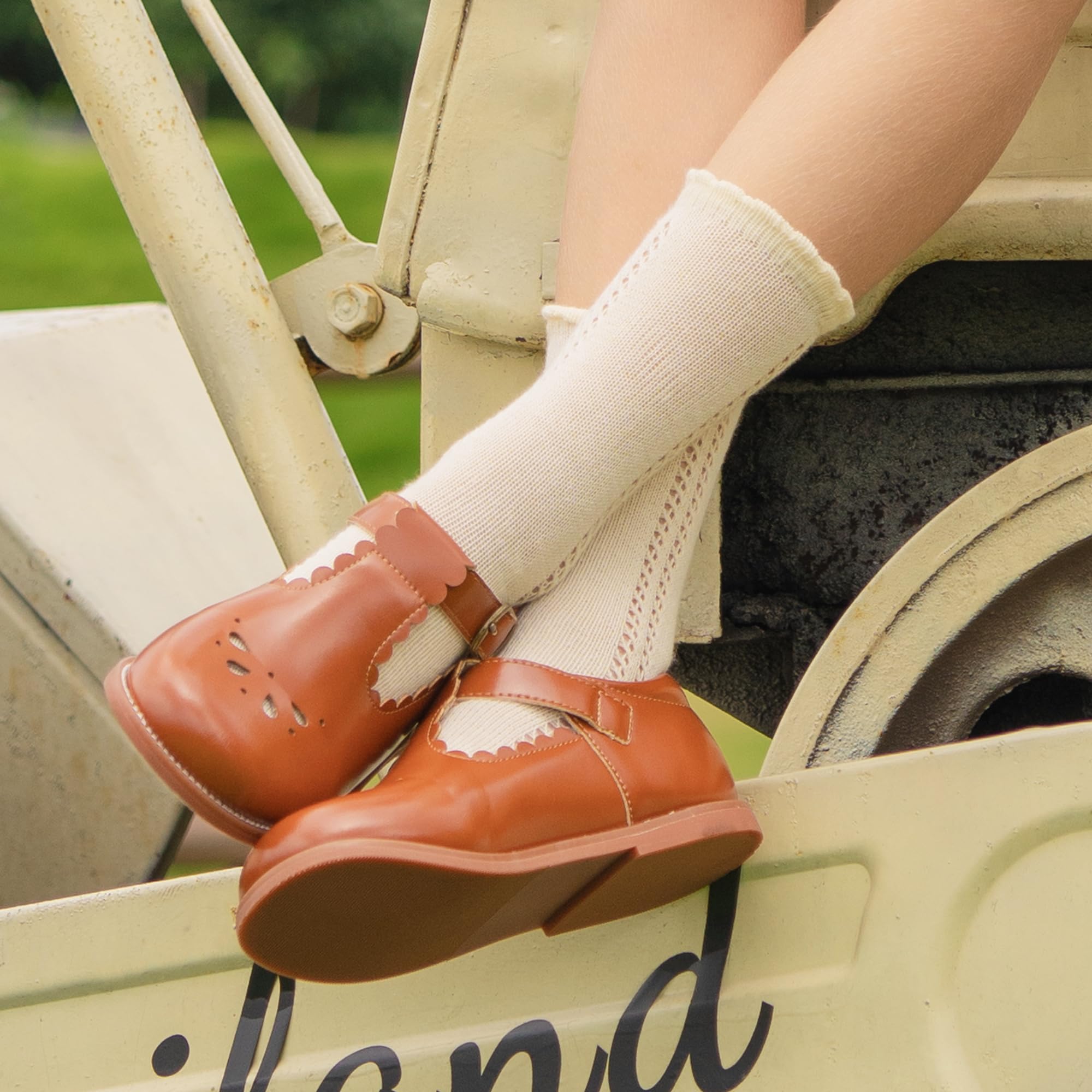 Felix & Flora Toddler Little Girl Mary Jane Dress Shoes - Ballet Flats for Girl Party School Shoes