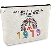 47th Birthday Gifts for Women Mom Her Makeup Bag, Funny Birthday Decorations Gift Ideas for 47 Year Old Grandma, Wife, Sister, Anniversary 1979 Gifts for Mothers Day, Christmas, Cosmetic Travel Bags