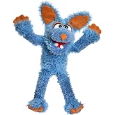 Living Puppets - Fizz the Blue Dog, 18-Inch Plush Hand Puppet for Boys and Girls