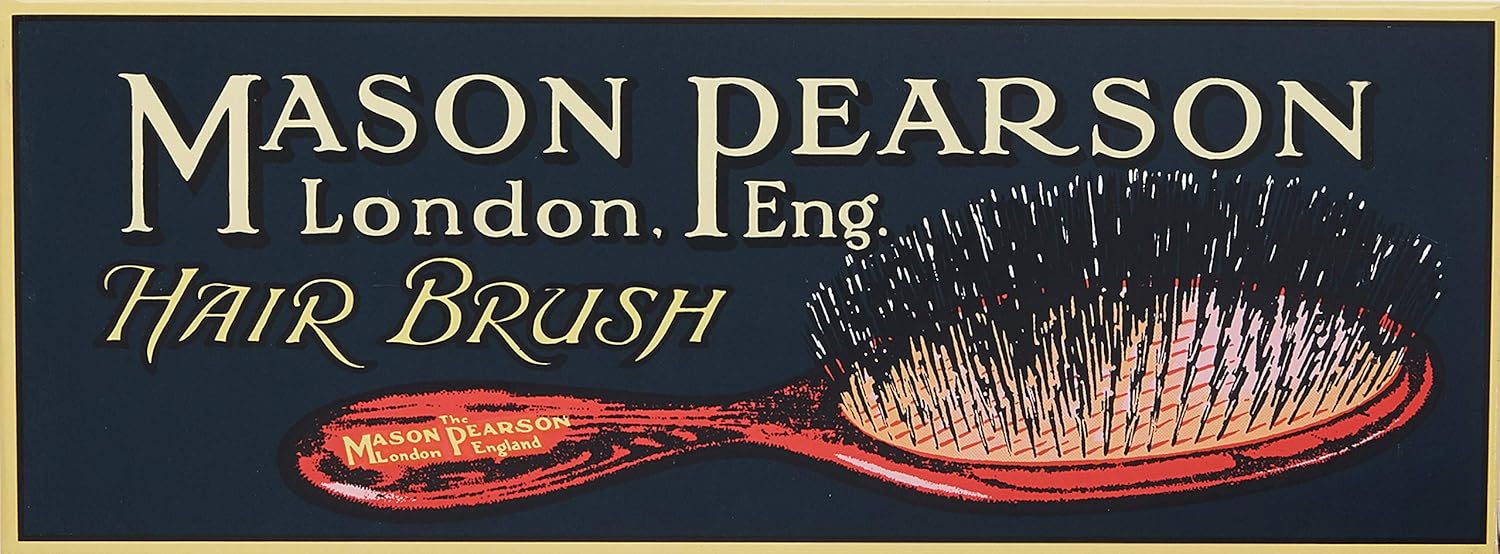 Mason Pearson B2 Extra Small Pure Bristle Hair Brush - Dark Ruby, black - Image 3