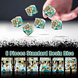 AUSTOR 6 Sided Resin D6 Dice