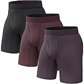 Pair of Thieves Men’s Long Boxer Briefs – Soft, Breathable, Quick Dry Underwear with 4-Way Stretch – Multi-Pack