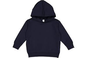 RABBIT SKINS Toddler Fleece Long Sleeve Hooded Pullover Sweatshirt with Side Seam Pockets