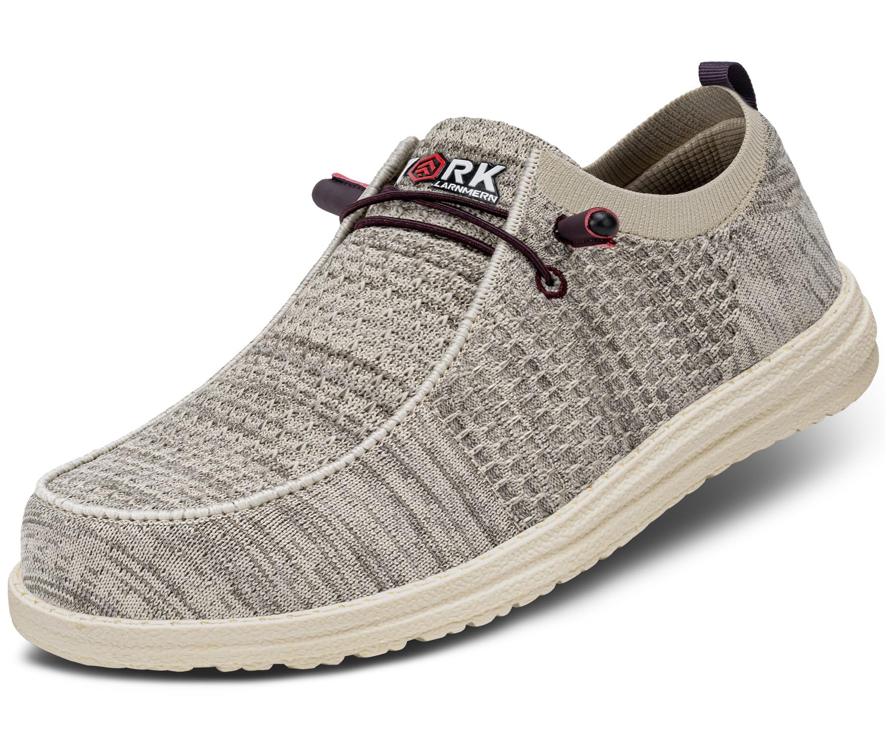 LARNMERN Slip On Steel Toe Loafers Women Work