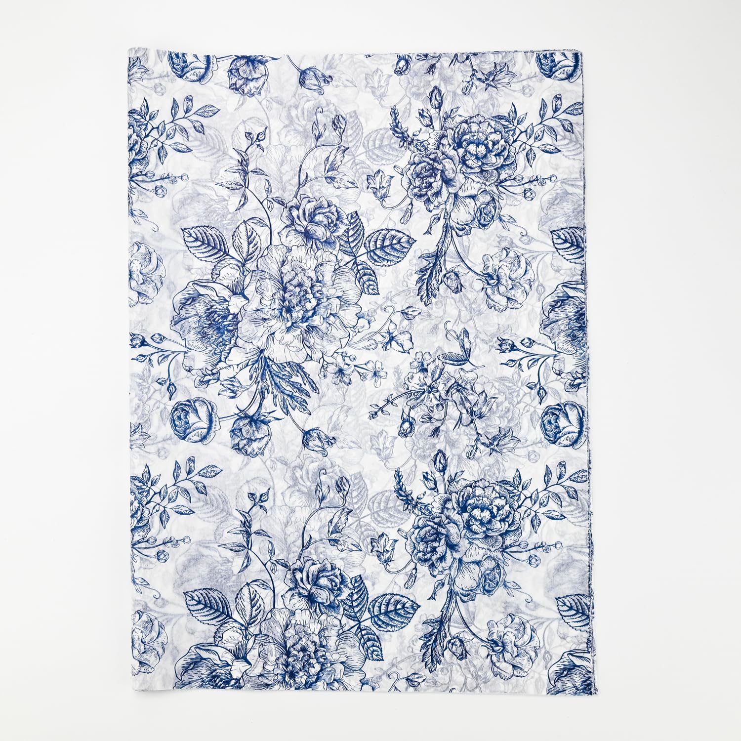 Photo 1 of 100 Sheets Blue Flower Gift Wrapping Tissue Paper Recyclable Greenery Botanical Packaging Bag for Wedding Birthday Showers Art Craft Party Favor Decoration