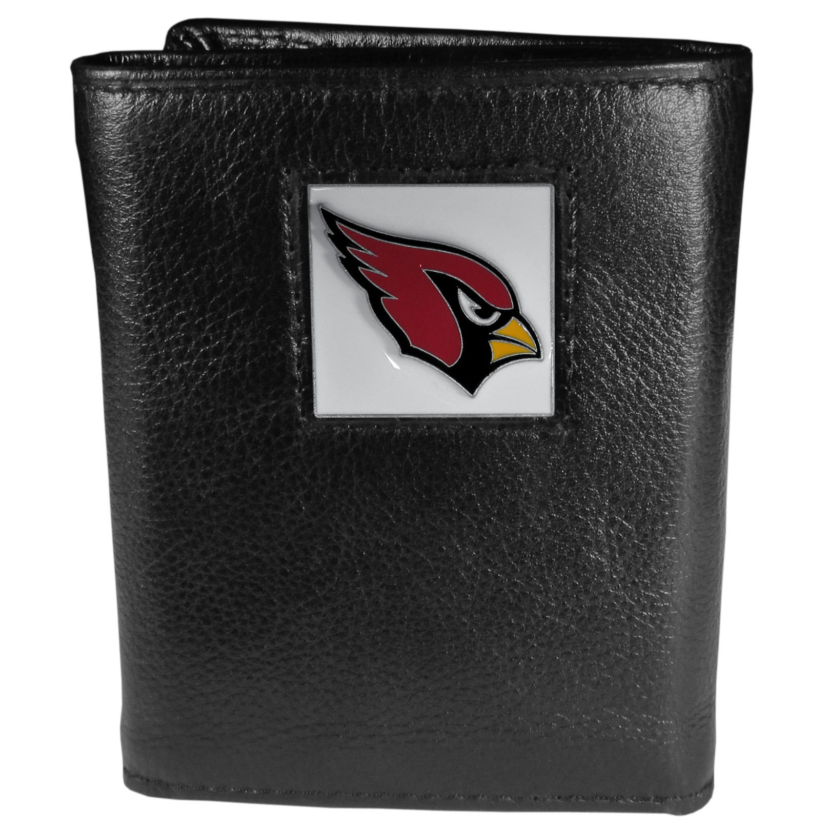 Siskiyou Sports NFL Mens Arizona Cardinals Deluxe Leather Tri-fold Wallet One Size Black