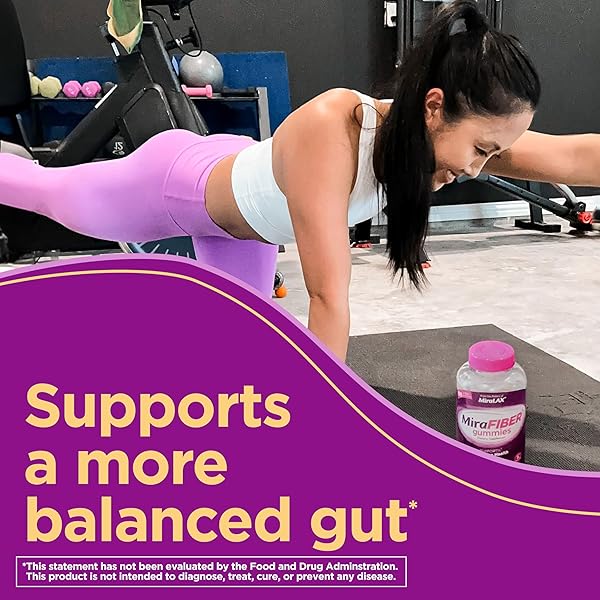 MIRAFIBER GUMMIES FROM THE MAKERS OF MIRALAX, 8G OF DAILY FIBER PER SERVING, METABOLISM SUPPORT WITH B VITAMINS, GUT HEALTH FOR MEN & WOMEN,PREBIOTIC FIBER GUMMIES FOR ADULTS, MIXED FRUIT FLAVOR 72CT