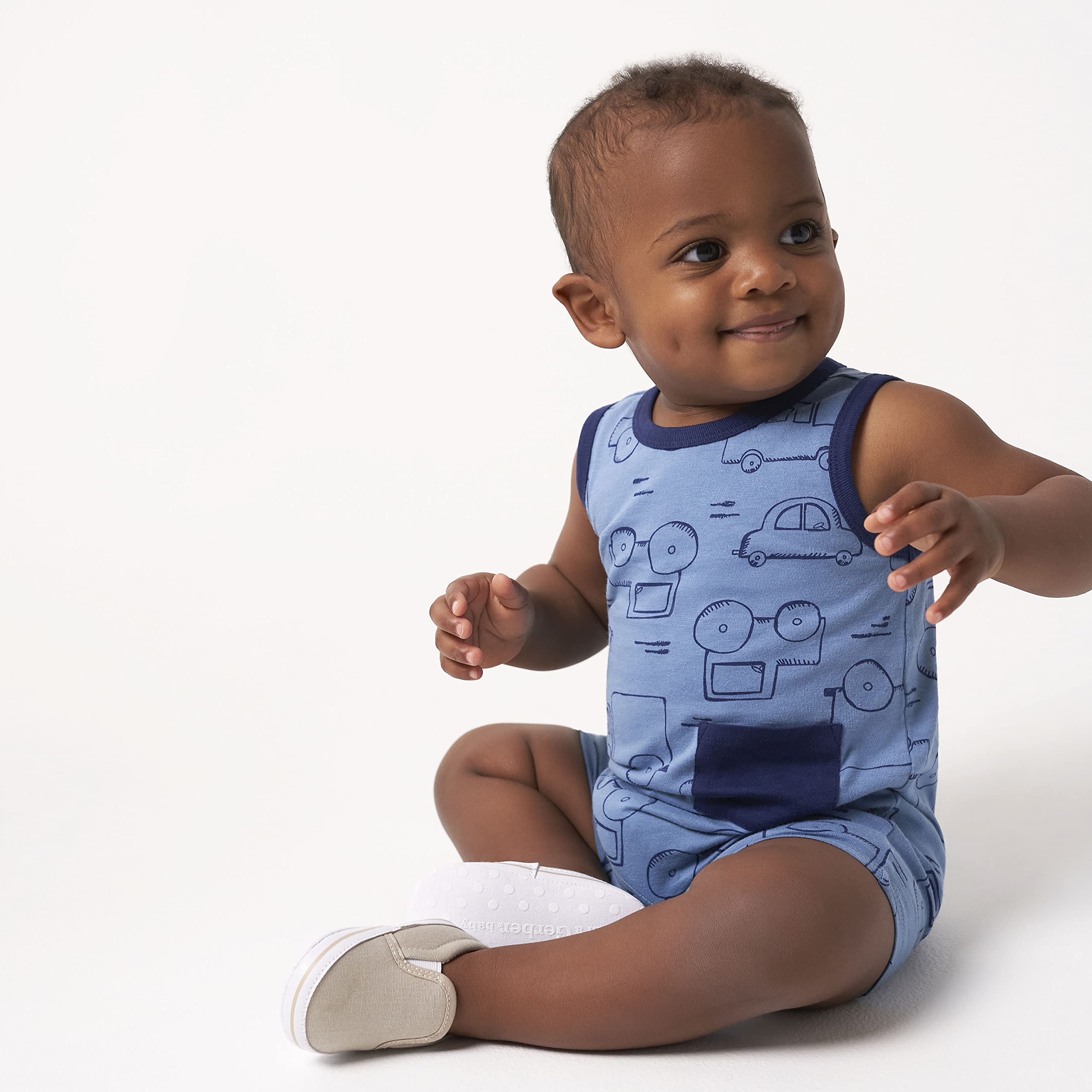 Gerber Unisex-Baby Newborn Infant Toddler Boy and Girl Slip-on Sneaker Crib Shoe