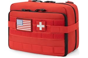 Jueachy Tactical Molle Pouch Large Admin Bag Utility Tool Pouches Molle Attachment EDC Pouches Expandable Molle Accessories Organizer Medical Pocket U.S.A Patch Included