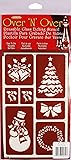Armour Etch Over N Over Stencil, Christmas