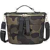 Nylon Crossbody Bag for Women Large Work Tote Bag Lightweight Waterproof Ladies Handbag with Strap