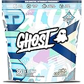 GHOST Glow Sticks: Beauty and Detox Supplement - 30 On-The-Go Stick Packs, Pina Colada - Hyaluronic Acid, Biotin & L-Theanine for Skin-Boosting Support – Sugar Free, Gluten Free